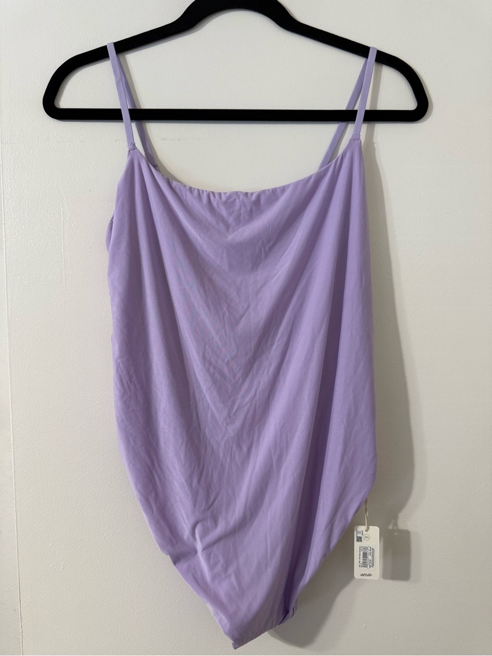 Aerie SMOOTHEZ Lavender Purple Scoop Bodysuit Size XL NWT